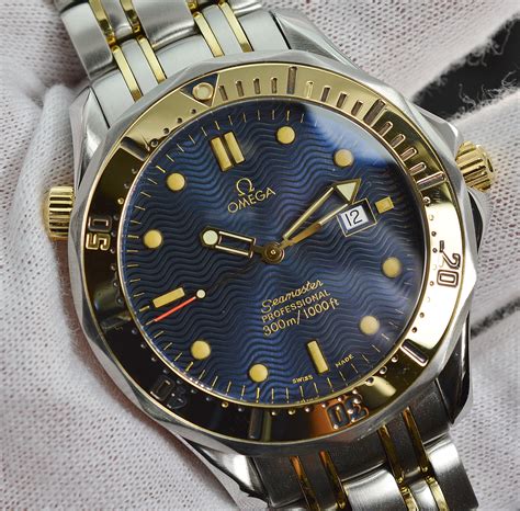 omega seamaster gold blue|Omega Seamaster price list.